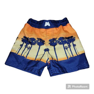 Cat & Jack 2T Palm Tree Swim Trunks NWOT